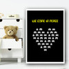 Space Invaders 5 Children's Nursery Bedroom Wall Art Print