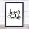 Summer Loading Quote Print Poster Typography Word Art Picture