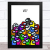 Among Us Character Pile Who Is It Children's Kids Wall Art Print