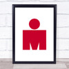 Ironman Red Decorative Wall Art Print