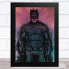 Batman Watercolour Smudge Children's Kids Wall Art Print