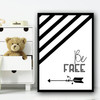 Be Free Adventure Children's Nursery Bedroom Wall Art Print