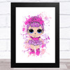 Surprise Birthday Parties Lol Doll Splatter Art Children's Kid's Wall Art Print