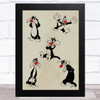 Sylvester James Pussycat Looney Tunes Children's Kid's Wall Art Print