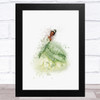 Tiana Princess Watercolour Splatter Children's Kid's Wall Art Print