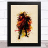 Wanda Maximoff Watercolour Splatter Children's Kid's Wall Art Print