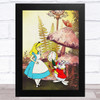 Alice In Wonderland White Rabbit Children's Kid's Wall Art Print