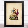 Peter Rabbit Vintage Retro Children's Kid's Wall Art Print