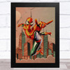 Spiderman Retro Vintage Children's Kid's Wall Art Print