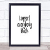 Support Black Quote Print Poster Typography Word Art Picture
