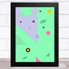 Bright Memphis Style 3 Wall Art Print