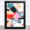 Bright Shatter Abstract Style 3 Wall Art Print