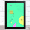Bright Memphis Style 2 Wall Art Print