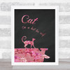 Cat 2 Framed Wall Art Print