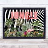Jungle Pink Zebra Style Wall Art Print Jungle Pink Zebra Style Wall Art Print