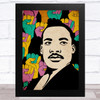 Martin Luther King Vintage Celeb Wall Art Print