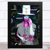 Erykah Badu Funky Celeb Wall Art Print