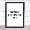 Take Charge Quote Print Poster Typography Word Art Picture Take Charge Quote Print Poster Typography Word Art Picture