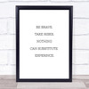 Take Risks Quote Print Poster Typography Word Art Picture