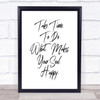 Take Time Quote Print Poster Typography Word Art Picture