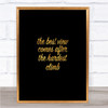 The Best View Quote Print Black & Gold Wall Art Picture