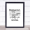 Breakups Hurt Quote Print Poster Typography Word Art Picture Breakups Hurt Quote Print Poster Typography Word Art Picture