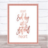 Grateful Heart Quote Print Picture Grateful Heart Quote Print Picture
