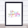 Happy Anniversary Rainbow Quote Print Happy Anniversary Rainbow Quote Print