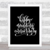Happy Wedding Anniversary Quote Print Black & White Happy Wedding Anniversary Quote Print Black & White