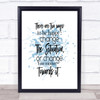 There Are 2 Ways Inspirational Quote Print Blue Watercolour Poster