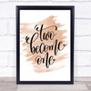 Two Become One Quote Print Watercolour Wall Art Two Become One Quote Print Watercolour Wall Art