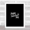 Valentines Quote Print Black & White Valentines Quote Print Black & White