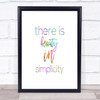 There Is Beauty In Simplicity Rainbow Quote Print There Is Beauty In Simplicity Rainbow Quote Print