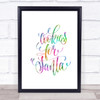Christmas Cookies For Santa Rainbow Quote Print Christmas Cookies For Santa Rainbow Quote Print