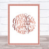 Christmas Merry Xmas Happy New Year Quote Poster