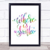 Christmas Where Is Santa Rainbow Quote Print Christmas Where Is Santa Rainbow Quote Print
