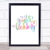 Christmas Winter Blessing Rainbow Quote Print Christmas Winter Blessing Rainbow Quote Print