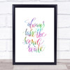 Always Take Scenic Route Rainbow Quote Print Always Take Scenic Route Rainbow Quote Print
