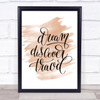 Discover Travel Quote Print Watercolour Wall Art