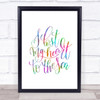 I Lost My Heart To The Sea Rainbow Quote Print I Lost My Heart To The Sea Rainbow Quote Print