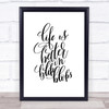 Life Is Better In Flip Flops Quote Print Poster Typography Word Art Picture