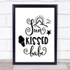 Sun Kissed Babe Quote Typogrophy Wall Art Print Sun Kissed Babe Quote Typogrophy Wall Art Print