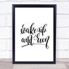 Wake Up And Run Quote Print Poster Typography Word Art Picture