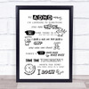 My Adhd Poster Quote Typogrophy Wall Art Print