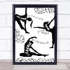 Yoga Quotes Silhouettes & Beautiful Leaves Quote Typogrophy Wall Art Print