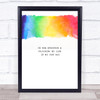 Autism Spectrum My Own Way Quote Typogrophy Wall Art Print