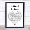 It Must Be Love Madness Heart Song Lyric Quote Print