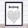 Sailing Rod Stewart Heart Song Lyric Quote Print