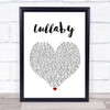Sigala & Paloma Faith Lullaby Heart Song Lyric Quote Print