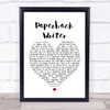 The Beatles Paperback Writer Heart Song Lyric Quote Print